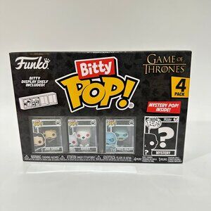Funko Bitty Pop! Set Game of Thrones Jon Snow, Ghost, & White Walker with Myster